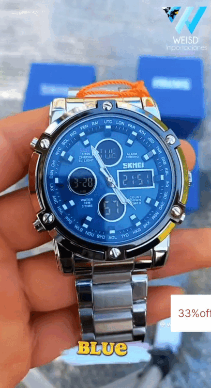 SKMEI 1389 Luxury Waterproof Dual Display Watch – Stylish, Strong & Smart for Men